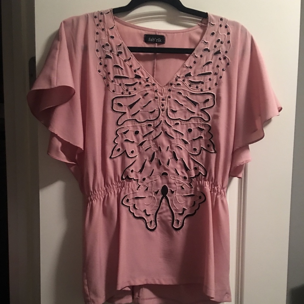 Fabrik detailed peplum blouse
